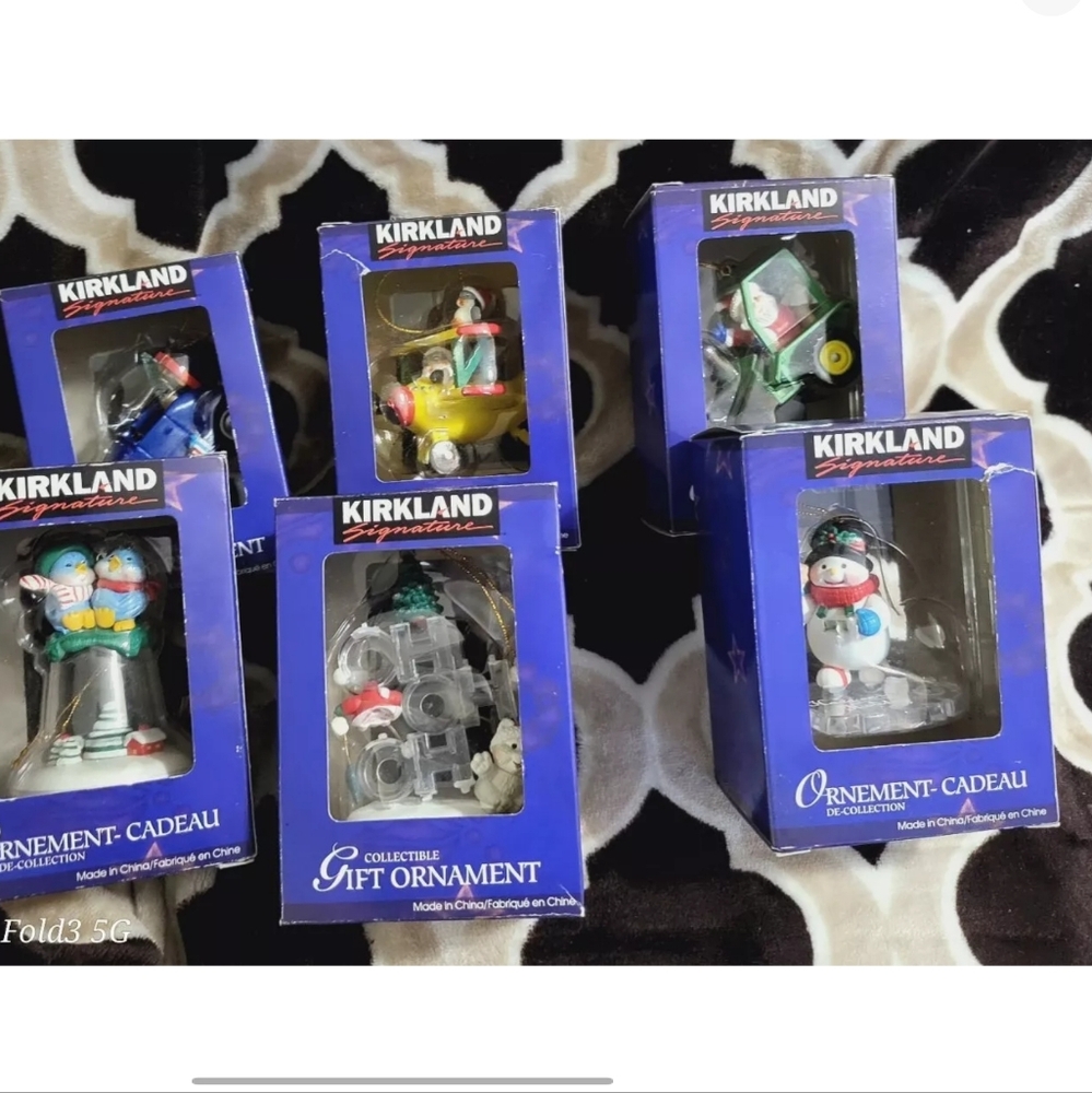 Kirkland Signature Collectible Christmas Ornament Lot Of 6